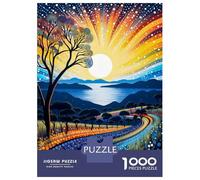 Puzzle 1000 Pièces pour Adolescents Artistic Fusion Puzzles pour Adolescents, Casse-tête, Jeu D'assemblage De Motifs, Cadeau d'anniversaire Unique 38x26cm/1000pcs
