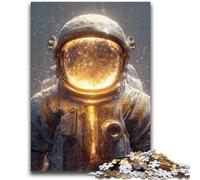 Puzzle 1000 pièces pour Adolescents, Astronaute de l'espace, Jeu de Quiz Amusant à la Maison, Cadeau d'anniversaire, Cadeau de Voyage 50x75cm