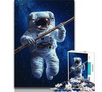 Puzzle 1000 pièces pour Adolescents Astronaute pour Adultes décoration Murale Moderne à Faire soi-même Cadeau Unique décoration d'intérieur (26x38cm)