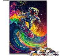 Puzzle 1000 pièces pour Adolescents, Astronaute psychédélique, Anti-Stress, défi Difficile, Cadeaux du Père Noël Secret pour Les 14 Ans et Plus (Taille 50x75cm)