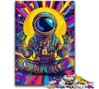 Puzzle 1000 pièces pour Adolescents, Astronaute psychédélique, Jeu éducatif Familial, décoration Murale, Cadeaux d'anniversaire et de Noël Uniques, 26x38cm