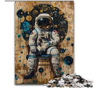 Puzzle 1000 pièces pour Adolescents astronautes, adapté aux Personnes de 14 Ans et Plus, Jeux éducatifs, Cadeaux du Père Noël Secret (Taille 50x75cm)