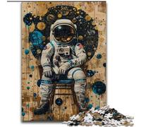 Puzzle 1000 pièces pour Adolescents astronautes, idéal comme Cadeau pour Toute la Famille (Taille 26x38cm)