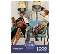 Puzzle 1000 Pièces pour Adolescents At The Hairdressers Puzzle pour Adultes Jeu Manuel Difficile Excellent Cadeau Anti-Stress 70x50cm/1000pcs