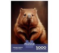 Puzzle 1000 Pièces pour Adolescents Australian Wombat Puzzles pour Adultes, Jeu De Réflexion, Assemblage De Motifs, Cadeaux d'anniversaire Et Cadeaux Uniques 38x26cm/1000pcs