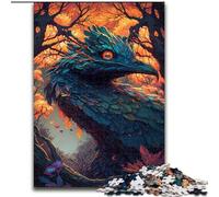 Puzzle 1000 pièces pour Adolescents Autruche Mystique, Jouet éducatif intellectuel décompressant, Cadeau d'anniversaire, Décoration Murale (Taille 26x38cm)