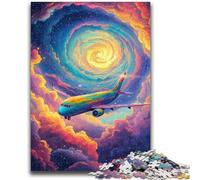 Puzzle 1000 pièces pour Adolescents Avion dans Les Nuages 1000 pièces pour Adultes, activité Amusante pour la Maison, Jouets pour Les Jours de Pluie, Cadeaux d'anniversaire (38x26cm)