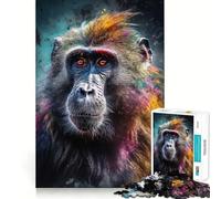 Puzzle 1000 pièces pour Adolescents Baboom Painting,Jeu de réflexion sans Couture,Cadeau pour se détendre,Jouer,Noël et Loisirs artistiques (38x52cm)