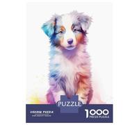 Puzzle 1000 Pièces pour Adolescents Baby Australian Shepherd Puzzles pour Adolescents, Casse-tête, Jeu D'assemblage De Motifs, Cadeau d'anniversaire Unique 70x50cm/1000pcs