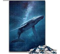 Puzzle 1000 pièces pour Adolescents Baleine Spatiale, Analyse et logique, avec pièces de Formes aléatoires entièrement emboîtables, à partir de 14 Ans (Taille 26x38cm)