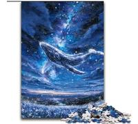 Puzzle 1000 pièces pour Adolescents Baleines sous Le Ciel étoilé, pour Les 14 Ans et Plus Un Jeu Stimulant à Offrir à Toute la Famille et aux Amis (Taille 50x75cm)
