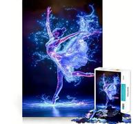 Puzzle 1000 pièces pour Adolescents Ballerine dans la poussière d'étoiles,Assemblage sans Couture,Jeu de réflexion Artistique,Cadeau pour se détendre,Jouer,Noël,Loisirs créatifs (38x26cm)