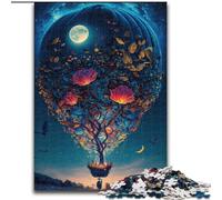 Puzzle 1000 pièces pour Adolescents Ballon dans l'espace, Jouet éléphant, Jeu intellectuel, Cadeau d'anniversaire, décoration Murale pour Les 14 Ans et Plus (Taille 26x38cm)