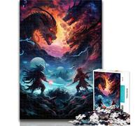 Puzzle 1000 pièces pour Adolescents, Bataille Entre Ninjas, pour Adultes, Jeu éducatif, défi, Collection d'artistes, Beaux-Arts, 50x75cm