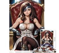 Puzzle 1000 pièces pour Adolescents Beatrix sur Son trône Décoration Murale pour Les Amateurs de Jeux éducatifs Chaque pièce est Unique Dimensions 38x26cm