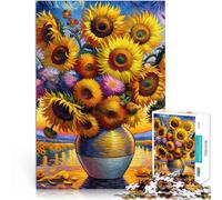 Puzzle 1000 pièces pour Adolescents Beau Tournesol Jouet éducatif d'apprentissage Chaque pièce est Unique - Jeu Familial Stimulant et Amusant 75x50cm