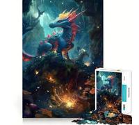 Puzzle 1000 pièces pour Adolescents Bébé Dragon,Assemblage sans Couture,Jeu de réflexion Artistique,Cadeau pour se détendre,Jouer,Noël,Loisirs créatifs (38x52cm)