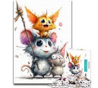 Puzzle 1000 pièces pour Adolescents, bébés Animaux, Adultes, pour Jeux éducatifs, Jouets, Collection d'artistes, Beaux-Arts 26x38cm