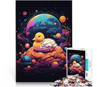 Puzzle 1000 pièces pour Adolescents Bébés Canards Dormant dans Les Nuages Casse-tête avec Affiche et Feuille de Questions correspondantes 52x38cm