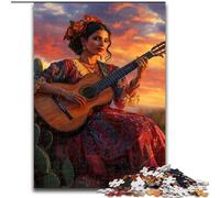Puzzle 1000 pièces pour Adolescents Belle Femme Mexicaine, Jouet éléphant, Jeu intellectuel, Cadeau d'anniversaire, décoration Murale pour Les 14 Ans et Plus (Taille 50x75cm)