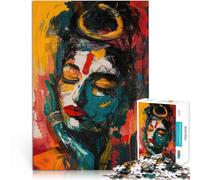 Puzzle 1000 pièces pour Adolescents Belle Fille Difficile à réaliser mais Amusant et Humoristique décoration Murale 38x26cm