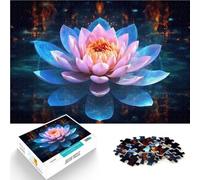 Puzzle 1000 pièces pour Adolescents Belle Fleur de Lotus Compétition de Vitesse Manuelle Car C'est Un pour Toute la Famille 38x26cm