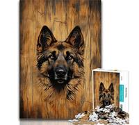 Puzzle 1000 pièces pour Adolescents Berger Allemand 1000 pièces Jouets éducatifs Anti-Stress Cadeaux et Jouets de qualité 75x50cm