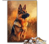Puzzle 1000 pièces pour Adolescents Berger Allemand, Jeux éducatifs, décoration d'intérieur, idéal pour la décoration de Bureau, 26x38cm