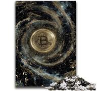 Puzzle 1000 pièces pour Adolescents Bitcoin Décompression Intellectuelle Jouet Éducatif Décoration Parfaite 26x38cm
