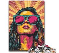 Puzzle 1000 pièces pour Adolescents Bitcoin Girl, Jeu de Quiz à partir de 14 Ans, activités Amusantes à la Maison, Cadeau d'anniversaire, Cadeau de Voyage 26x38cm