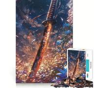 Puzzle 1000 pièces pour Adolescents Blade of Frost Embers,découpe précise,Jeu d'exercice cérébral,détente et Divertissement pour Un Anniversaire (38x26cm)
