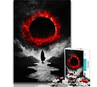 Puzzle 1000 pièces pour Adolescents Blood Moon, Aide Le Cerveau à exercer des Jouets addictifs pour cultiver la Patience Collection d'artistes, Beaux-Arts 38x26cm