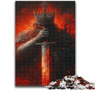 Puzzle 1000 pièces pour Adolescents Blood Red Knight, Jeux éducatifs, décoration d'intérieur, Cadeau d'anniversaire, Art Mural 50x75cm