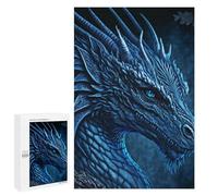 Puzzle 1000 pièces pour adolescents Blue Dragon Puzzle pour adultes Jouet Décoration murale Difficile À Compléter 1000 PCS