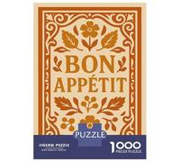 Puzzle 1000 Pièces Pour Adolescents Bon Appétit Floral Art Puzzle Pour Adolescents - Niveau De Difficulté Élevé - Activités Amusantes À La Maison - Jouet Addictif Pour Développer La Patience 38x26cm/1