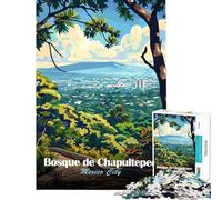 Puzzle 1000 pièces pour Adolescents Bosque de Chapultepec Mexico Puzzle Adulte à Monter soi-même Jeu d'analyse et de logique Cadeau d'anniversaire Unique (Taille 38x26cm)