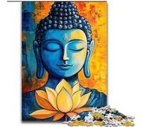 Puzzle 1000 pièces pour Adolescents, Bouddha Lotus, défi d'intelligence cérébrale, Jouets addictifs, Cadeau d'anniversaire, décoration Murale 26x38cm