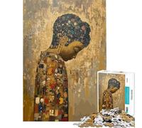 Puzzle 1000 pièces pour Adolescents Bouddha obéissant à la Vie Aide à exercer Le Cerveau Une œuvre d'art Jeux Amusants Convient aux 14 Ans et Plus (38x26cm)
