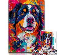 Puzzle 1000 pièces pour Adolescents Bouvier Bernois 1000 pièces pour Adultes Jeux éducatifs décoration Murale Cadeaux d'anniversaire et de Noël Uniques 38x26cm
