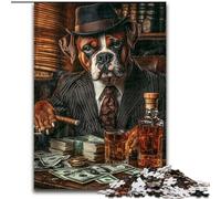 Puzzle 1000 pièces pour Adolescents Boxer Buvant, Jouet éducatif idéal comme Cadeau pour Toute la Famille à partir de 14 Ans (Taille 26x38cm)
