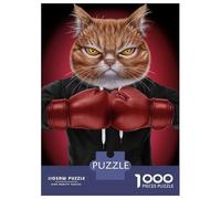 Puzzle 1000 Pièces pour Adolescents Boxer Orange Cat Puzzles pour Adultes, Jeu De Réflexion, Assemblage De Motifs, Cadeaux d'anniversaire Et Cadeaux Uniques 52x38cm/1000pcs
