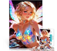 Puzzle 1000 pièces pour Adolescents Brie - La Princesse des fées Compétition de Vitesse Manuelle Décoration Parfaite 38x26cm