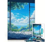 Puzzle 1000 pièces pour Adolescents Brise de tranquillité de qualité supérieure,Jeu Amusant et divertissant,Facile à Jouer,décoration de Noël (38x52cm)
