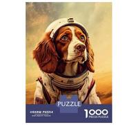 Puzzle 1000 Pièces pour Adolescents Brittany Spaniel Mars Puzzles pour Adolescents, Casse-tête, Jeu D'assemblage De Motifs, Cadeau d'anniversaire Unique 38x26cm/1000pcs