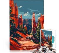 Puzzle 1000 pièces pour Adolescents Bryce Canyon, Utah, États-Unis Difficile Difficile est idéal comme Cadeau pour Toute la Famille 75x50cm