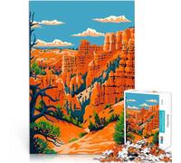 Puzzle 1000 pièces pour Adolescents Bryce Canyon, Utah, États-Unis Jeux Jouets Cadeaux est idéal comme Cadeau pour Toute la Famille 75x50cm