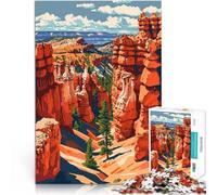 Puzzle 1000 pièces pour Adolescents Bryce Canyon, Utah, États-Unis Jouets Anti-Stress Jeu éducatif pour Anniversaire, Noël 75x50cm