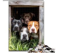 Puzzle 1000 pièces pour Adolescents Bull Terrier, Jeu Stimulant et Jeu Familial, Une œuvre d'art pour Les 14 Ans (Taille 50x75cm)