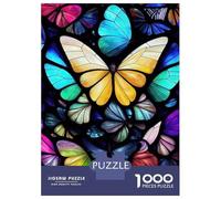 Puzzle 1000 Pièces pour Adolescents Butterfly Collage Puzzle Adulte - Jeu De Construction - Difficile - Cadeau Unique pour Anniversaire Et Noël 52x38cm/1000pcs