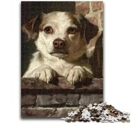 Puzzle 1000 pièces pour Adolescents, Cadeau Amusant en Famille avec Un Chien Heureux, idéal comme Cadeau pour Toute la Famille à partir de 14 Ans, 26x38cm